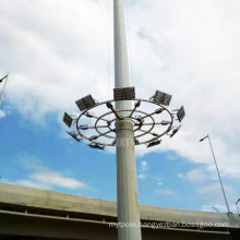 15m 20m 25m 30m 40m high mast light lighting pole with system Manufacturer